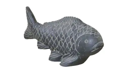 Product image 1 of the product “Fish, 43 cm L | Cast stone, handcrafted & coloured 43 cm”